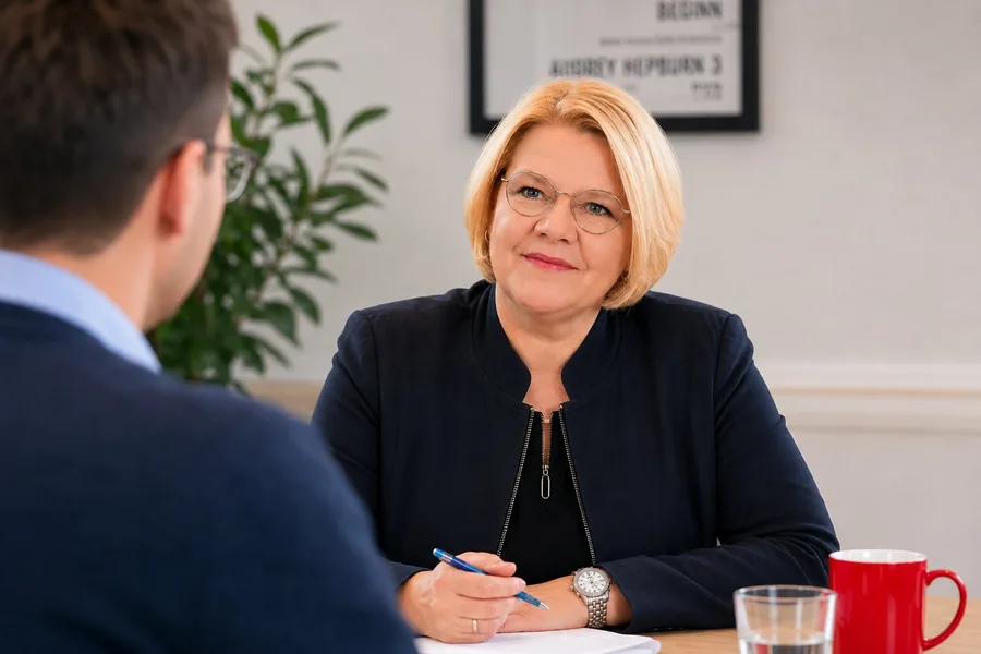 Susanne Sterk im Coaching-Gespräch